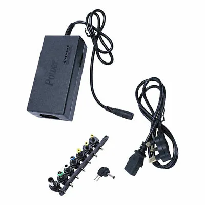 12-24V 96W Universal Laptop Adjustable Charger Power Supply Adapter 8 Connector • £9.89