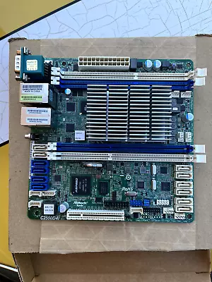 ASRock Rack C2550D4I Mini ITX Storage Server : Atom CPU + Motherboard + SATA • $49.99