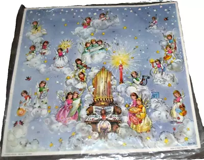 ANGELS Vintage Advent Christmas Calendar West Germany Lore Hummel Unused ORGAN • $22