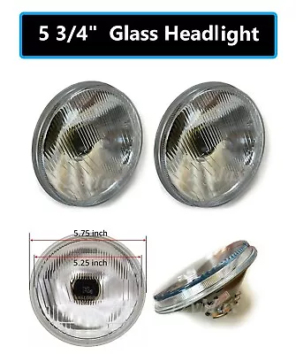 2 Pair 5  Round Headlight Kit High/low Set Conversion Glass Lens H5001 H5006  • $59.99