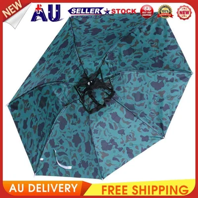 $14.82 • Buy Head Umbrella Anti-UV Anti-Rain Outdoor Fishing Umbrella Hat(Camouflage)