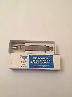 Perfektum 10cc Non-Sterile Micro-Mate Interchangeable Hypodermic Syringe  • $19.99