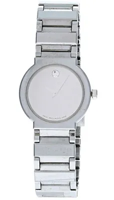 MOVADO Mirror Dial 26MM Stainless Steel Women's Watch 89.C1.184 -Store Display • $505