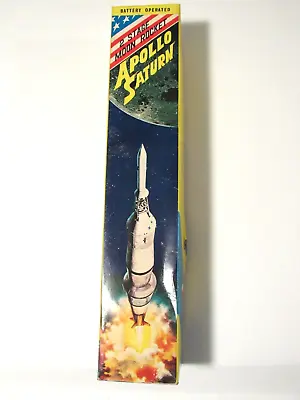 Vintage TN Nomura Battery Operated Two Stage Moon Rocket Apollo Saturn • $400