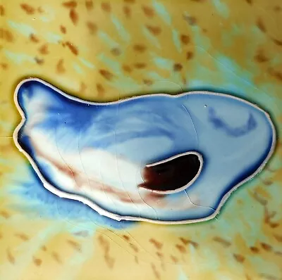 $2 • Buy Oyster Shell Hand Painted Ceramic Art Tile Coaster 4 X 4 Inches With Back