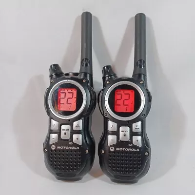 Motorola MR350TPR Black Digital Wireless 22-Channel Two Way Radio Walkie Talkies • $26.95