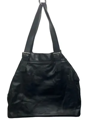 Kenneth Cole New York Black  Soft Leather Tote  RN81633  EUC • £29.91