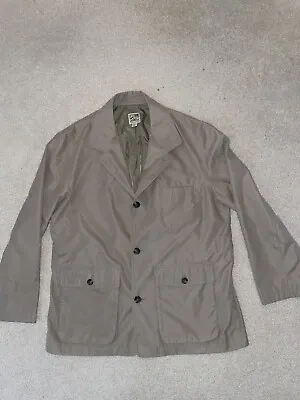 Travel Smith Mens Sz L Safari Jacket Tan Pockets Toggle Cord Waist Coat • $35