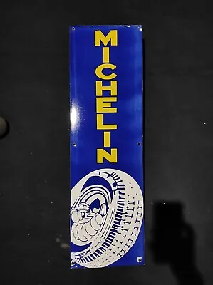 Porcelain Michelin Enamel Metal Sign Size 36  X 11  Inches • $129.99