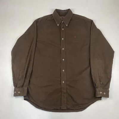 Marlbor Classics Thick Brown Cotton Shirts  Size XL / XXL • $30.77