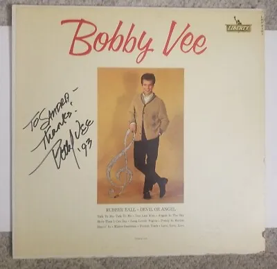 Bobby Vee Signed Record • $21.99