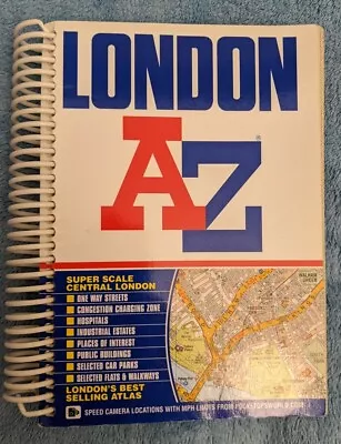 A. To Z. London Street Atlas By Geographers' A-Z Map Company (Spiral Bound... • £3.99