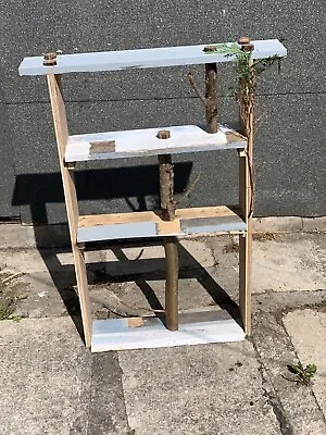 £19.99 • Buy Tree Book Case Shelf Rustic Distressed Organiser Books - Handmade Unique Storage