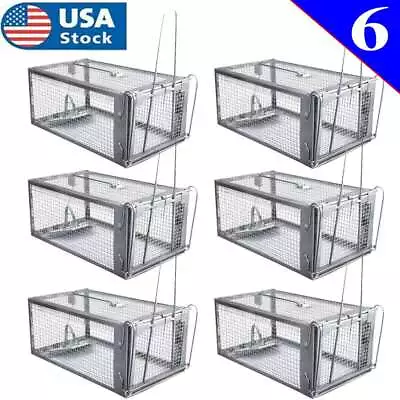 6Pcs Live Humane Cage Traps For Squirrel Chipmunk Rat Mice Rodent Animal Catcher • $65.09