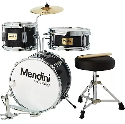 New/Open Box Mendini By Cecilio Kids Drum Set-BLACK • $68