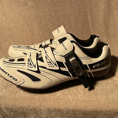 Venzo RX Road Bike Shoes White/black Size 10.5 Mens • $39