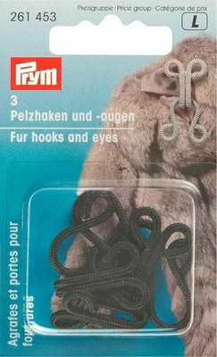 £5.49 • Buy Prym Fur Hooks And Covered Eyes Black Color Polyester Threads 3 In Pack 261453