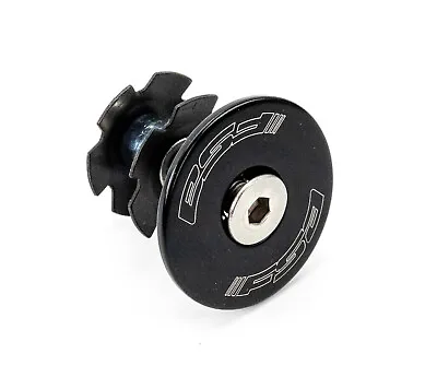 FSA Top Cap Star Nut Bolt Assembly Threadless 1-1/8  Aluminum Black Headset Part • $7.99