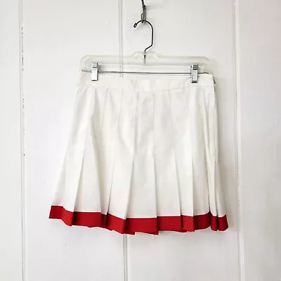 Vintage White Tennis Skirt With Red Trim • $32