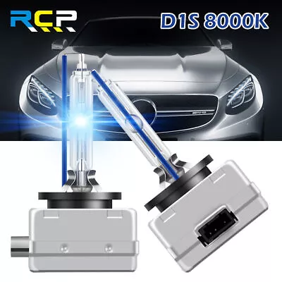 D1S 8000K Blue Bulbs HID Xenon Headlight Brightness  Conversion Car Lights Kit • $15.19