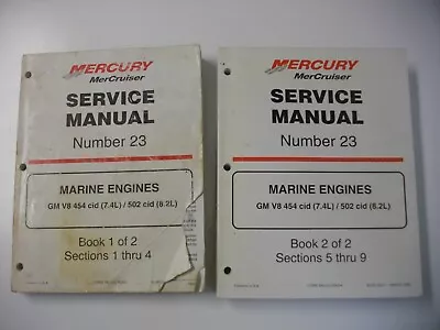 1999 MerCruiser #23 Service Manual Set 90-861326-1 454 502 GM Marine Engine • $59.99