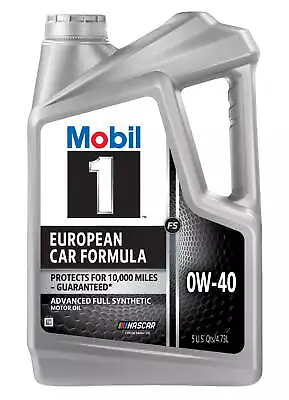 Mobil 1 FS European Car Formula Full Synthetic Motor Oil 0W-40 5 Quart • $27.97