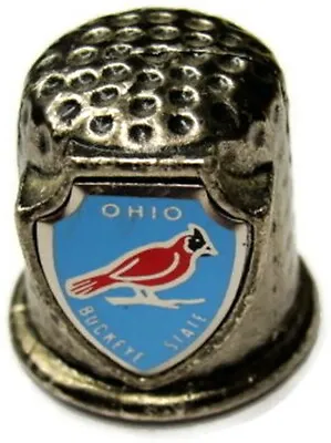 Vintage Thimble  Ohio Buckeye State  Metal • $11.98