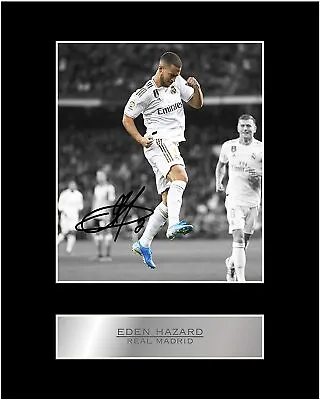 Eden Hazard Signed Mounted Photo Display Real Madrid FC #05 • £6.99