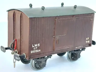 O Gauge LEEDS / LMC  Kit Built  L.M.S. Goods Van With Sprung Couplings  (M) • £16.95