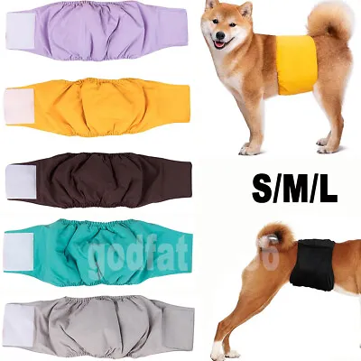 £4.09 • Buy Male Dog Puppy Pet Nappy Diapers Belly Wrap Band Sanitary Pant Underpant
