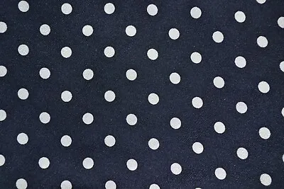 Navy Blue Cravat / Ascot With Polka Dot Print • £9.99