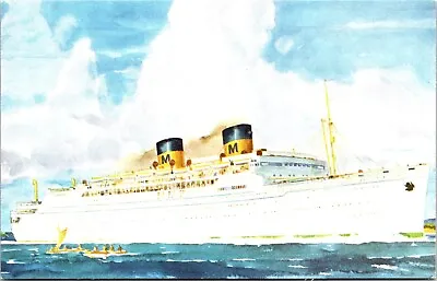 Postcard Ocean Liner Matson Line Lurline San Francisco LA Honolulu Ship • $5.65