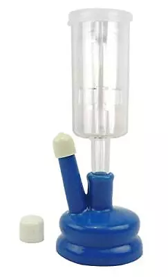 3 Piece Cylinder Airlock With Universal Blue 6.5 Gallon Carboy Cap • $16.48