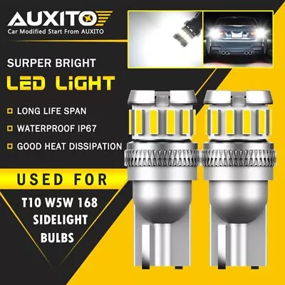 AUXITO 501 W5W LED Wedge SideLight Bulb Canbus Error Free 6500K Xenon White T10 • £6.99