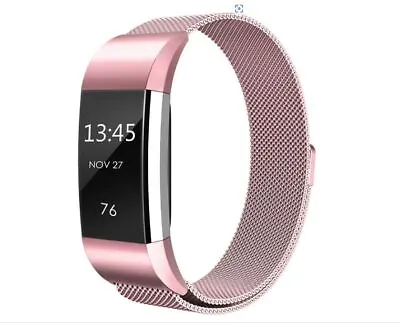 £3.79 • Buy Fitbit Charge 2-3-4 Strap Replacement Milanese Band Metal Stainless Steel Magnet