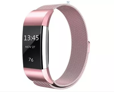 £3.79 • Buy Fitbit Charge 2-3-4 Strap Replacement Milanese Band Metal Stainless Steel Magnet
