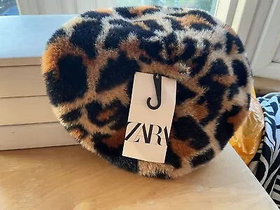 Zara Animal Print Beret • £10