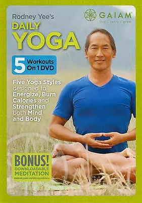 Rodney Yee's DAILY YOGA DVD Fitness Training Exercise Workout Relax Video NEW  • $6.25