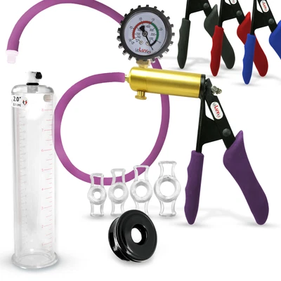 $112.69 • Buy LeLuv Premium ULTIMA Penis Pump Silicone Grip & Hose With 4 Rings & Black Sleeve