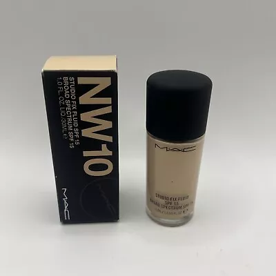 MAC Studio Fix Fluid SPF 15 Foundation - NW10 Full Size 1oz / 30ml Makeup • $22.49