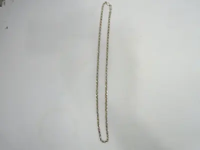 Vintage Silver Tone Rope Chain  Necklace Great For  Pendant Maker Charms  • $24.99