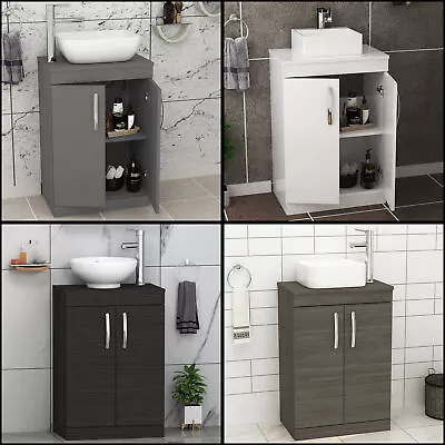 Bathroom Worktop Vanity Unit Countertop Basin Sink 2 Door Floor Standing • £159.99