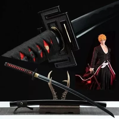 BLEACH ICHIGO BANKAI SWORD Handmade Tensa Zangetsu Anime Katana Sword Gift • $110