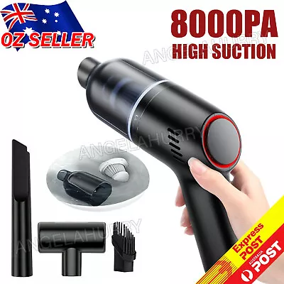 $29.91 • Buy 8000Pa Car Vacuum Cleaner Suction Cordless Handheld Rechargeable Portable NEW
