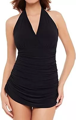 Magicsuit BLACK Solids Yvonne One Piece Swimdress US 16DD UK 16DD • $59.55