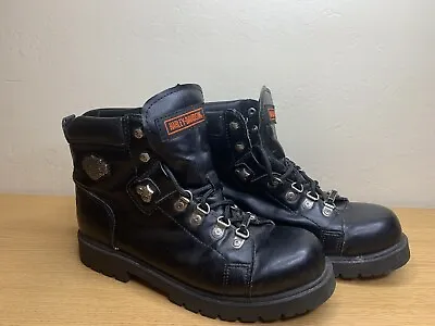 $38.99 • Buy Harley Davidson Size 5 Womens Gabby Motorcycle Boots Black Leather Steel Toe