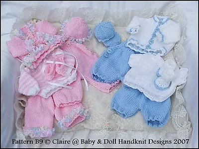 Babydoll Handknit Designs Knitting Pattern B9 Mix N Match Girl Or Boy Doll 8-13  • £3.99