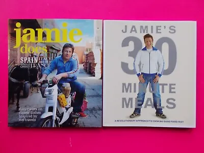 $9.99 • Buy JAMIE DOES... & JAMIE'S 30 MINUTE MEALS By JAMIE OLIVER **AS NEW **FREE POSTAGE