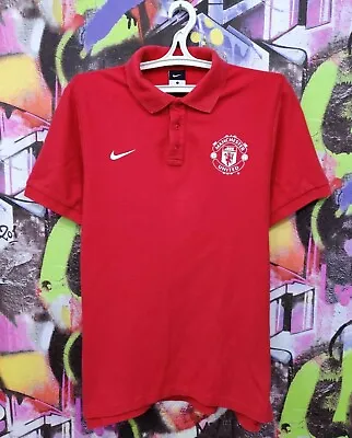 Manchester United FC MUFC Football Shirt Soccer Jersey Polo Nike Mens Size M/L • $36.99