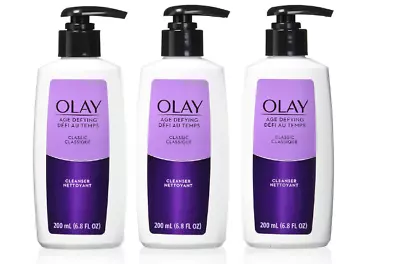 Olay Face Wash Age Defying Classic Facial Cleanser 6.8 Fl Oz (Pack Of 3) • $24.54